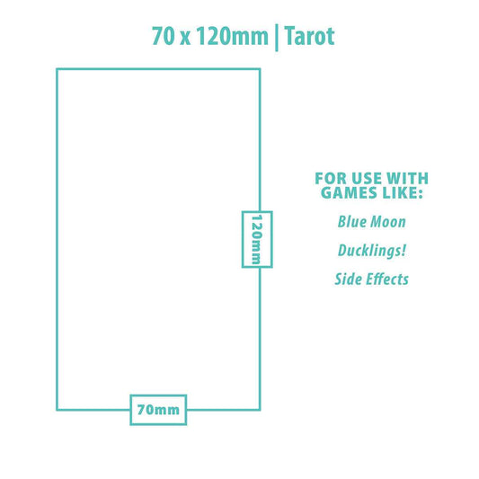 Tarot Sized Board Game Sleeves (50ct) for 70mm x 120mm Cards