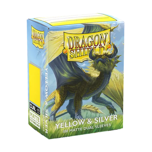 Dragon Shield: Yellow & Silver - Matte Dual Sleeves