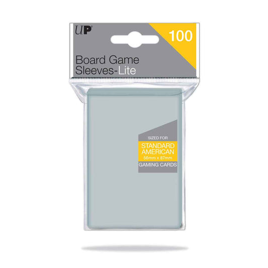 Standard American Lite Board Game Sleeves (100ct) for 56mm x 87mm Cards