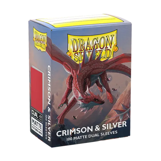 Dragon Shield: Crimson & Silver - Matte Dual Sleeves