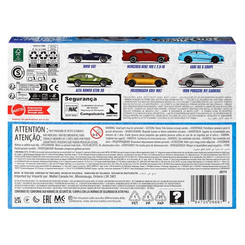 Hot Wheels European Die-Cast Metal Vehicle Multipack