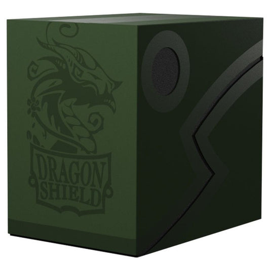 Deck Box: Dragon Shield: Double Shell: Forest Green/Black