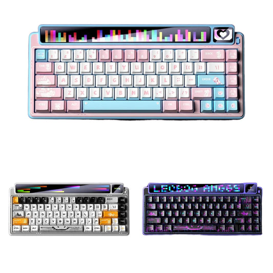 LEOBOG AMG65 Smart Screen Wireless for Bluetooth Three-Mode Mechanical Keyboard Customized Hot Plug for ESports Desktop Gaming