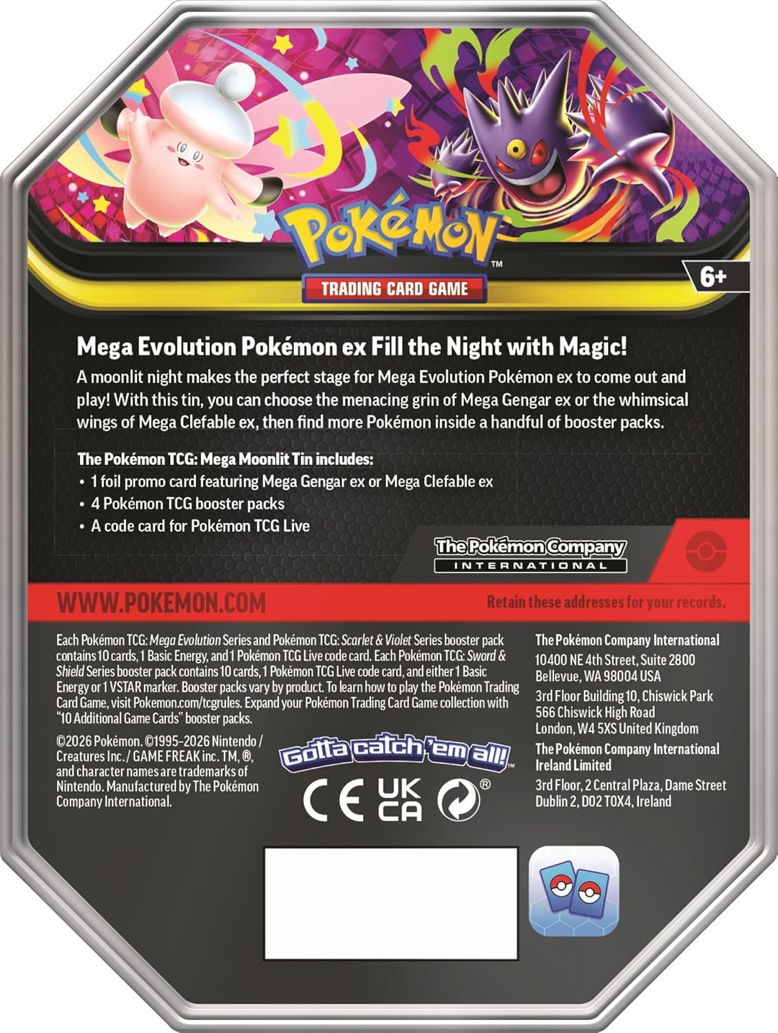 Pokémon TCG: Mega Moonlit Tin