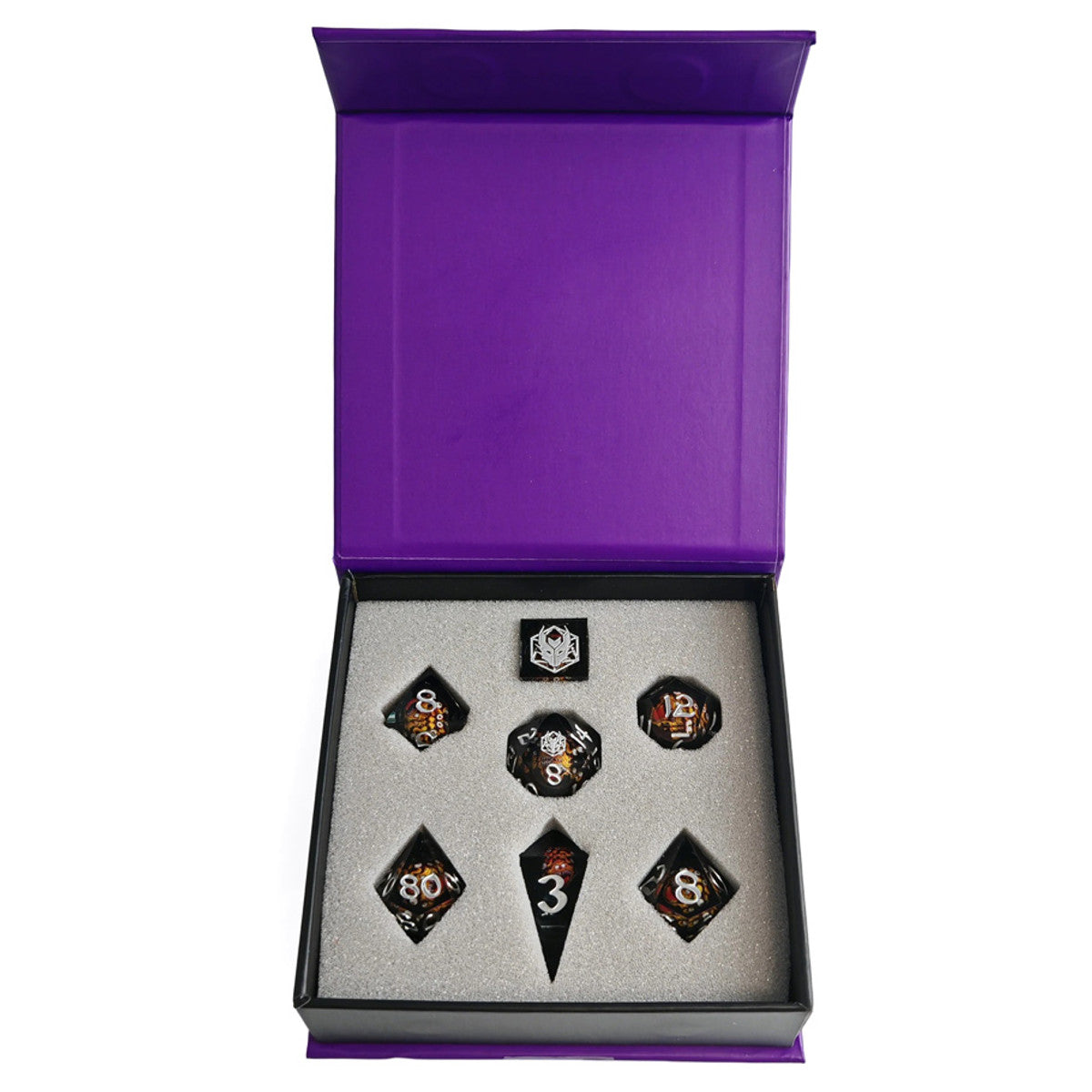 7-Set Mystery Sharp Edge Resin Dice Set