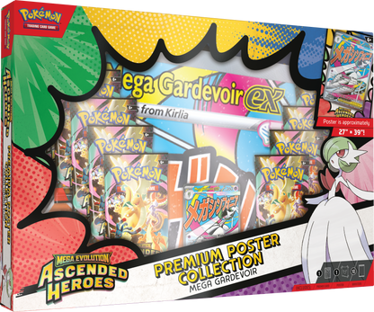 Pokémon Mega Evolution Ascended Heroes Mega Gardevoir EX Premium Poster Collection packaging