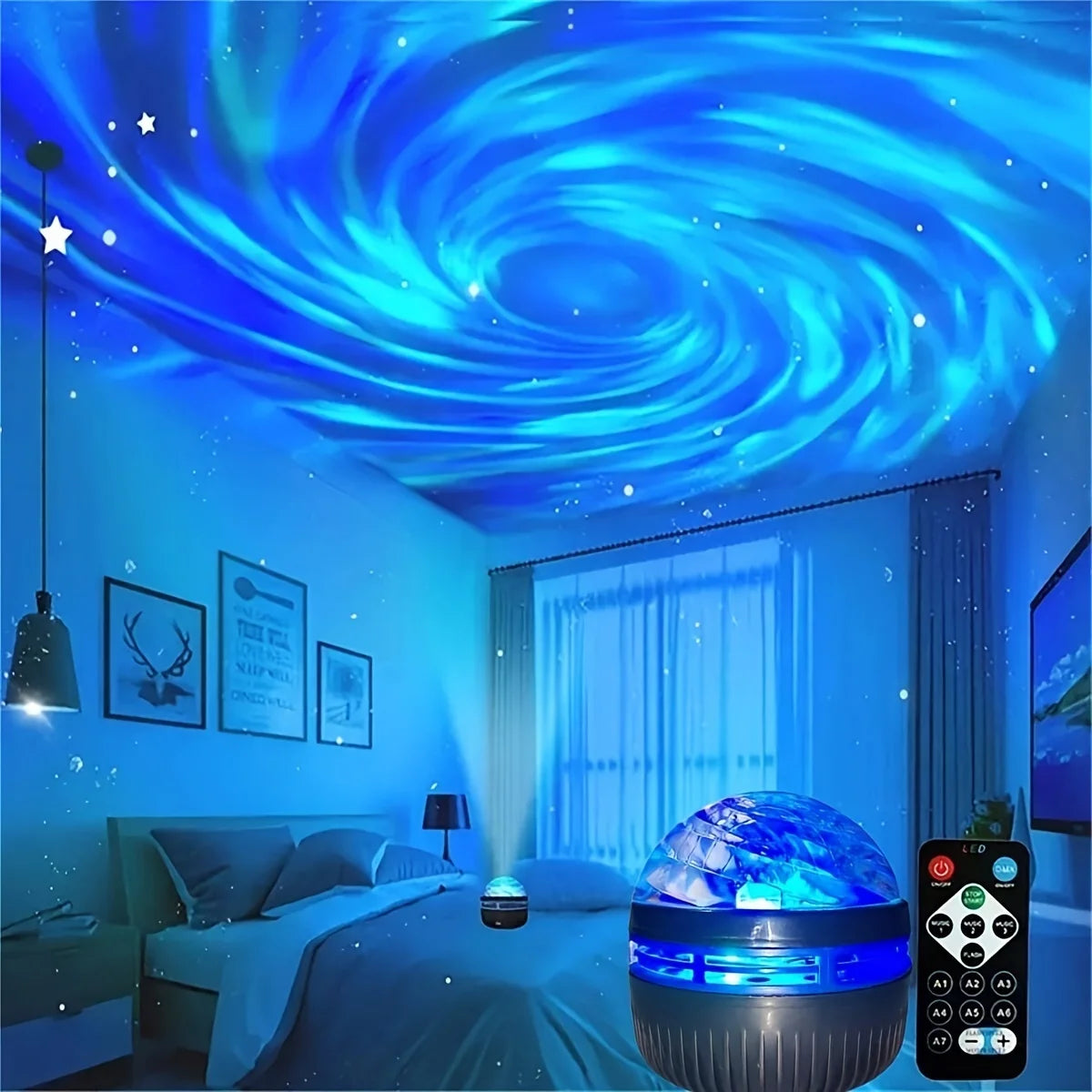 LED NightLights Galaxy Projector USB Rechargeable Starry Sky Lamp