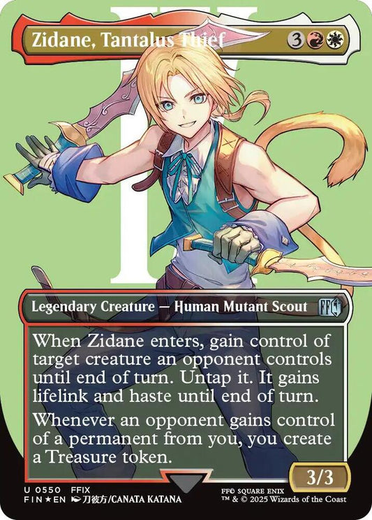 Zidane, Tantalus Thief (Borderless) (Surge Foil)